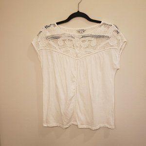 Lucky Brand White lace top